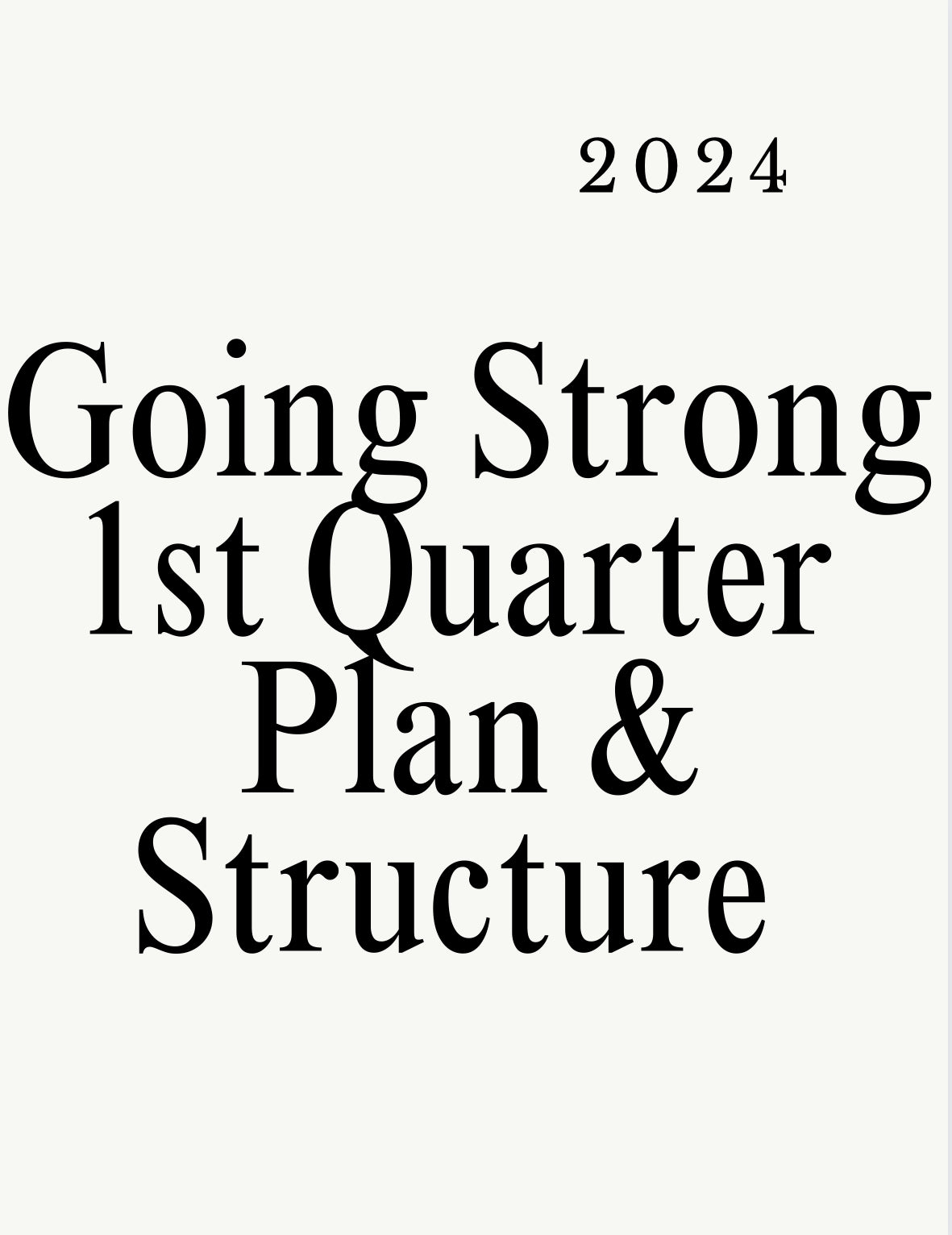 Going Strong Quarterly Plan | Vision Board (Digital)